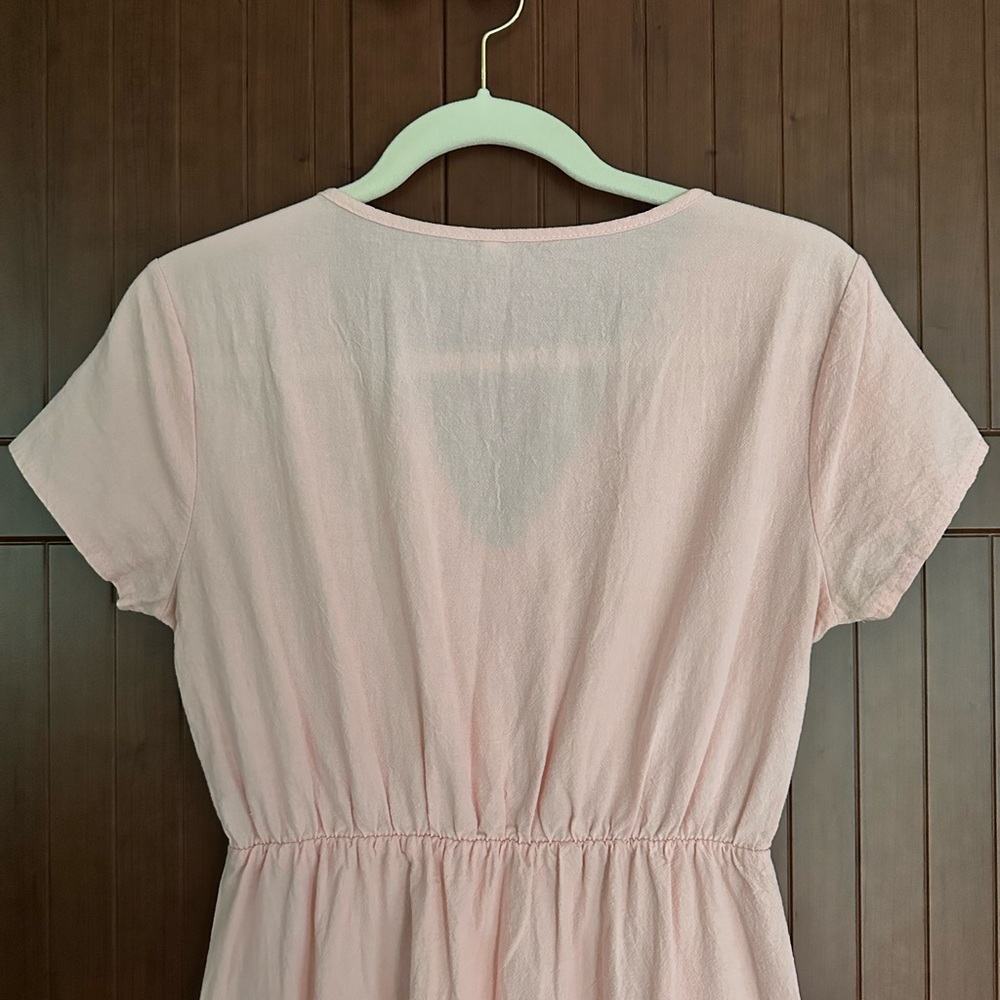 Pink Button-Down Women's Dress - Picture 11 of 11